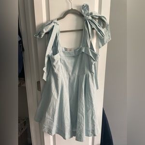 Blue mini dress